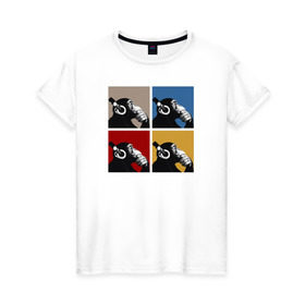 Женская футболка хлопок с принтом Хомо Музикус в Новосибирске, 100% хлопок | прямой крой, круглый вырез горловины, длина до линии бедер, слегка спущенное плечо | музыка | о.м.с.к. | обезьяна | омск | рок