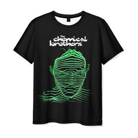 Мужская футболка 3D с принтом Chemical Brothers в Новосибирске, 100% полиэфир | прямой крой, круглый вырез горловины, длина до линии бедер | big beat | chemical brothers | биг бит | бигбит | кемикал бразерс | электронная | электронная музыка