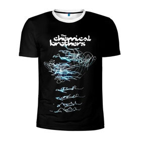 Мужская футболка 3D спортивная с принтом Chemical Brothers в Новосибирске, 100% полиэстер с улучшенными характеристиками | приталенный силуэт, круглая горловина, широкие плечи, сужается к линии бедра | big beat | chemical brothers | биг бит | бигбит | кемикал бразерс | электронная | электронная музыка