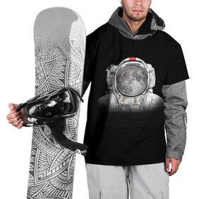 Накидка на куртку 3D с принтом Космонавт 1 в Новосибирске, 100% полиэстер |  | astro | moon | space monkey | star | stars | астронавт | звезды | земля | космонавт | космос | луна | скафандр