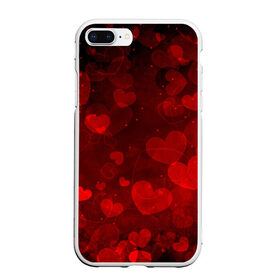 Чехол для iPhone 7Plus/8 Plus матовый с принтом Сердечко в Новосибирске, Силикон | Область печати: задняя сторона чехла, без боковых панелей | 14 февраля | красная | любовь | сердце