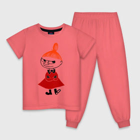 Детская пижама хлопок с принтом Малышка Мю в Новосибирске, 100% хлопок |  брюки и футболка прямого кроя, без карманов, на брюках мягкая резинка на поясе и по низу штанин
 | Тематика изображения на принте: муми тролль