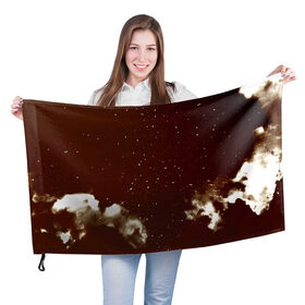 Флаг 3D с принтом Old kosmos в Новосибирске, 100% полиэстер | плотность ткани — 95 г/м2, размер — 67 х 109 см. Принт наносится с одной стороны | вселенная | галактика | звезды | планеты | туманность