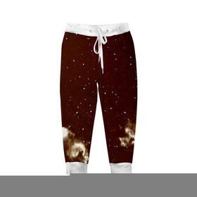 Детские брюки 3D с принтом Old kosmos в Новосибирске, 100% полиэстер | манжеты по низу, эластичный пояс регулируется шнурком, по бокам два кармана без застежек, внутренняя часть кармана из мелкой сетки | вселенная | галактика | звезды | планеты | туманность