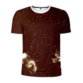 Мужская футболка 3D спортивная с принтом Old kosmos в Новосибирске, 100% полиэстер с улучшенными характеристиками | приталенный силуэт, круглая горловина, широкие плечи, сужается к линии бедра | вселенная | галактика | звезды | планеты | туманность