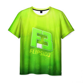 Мужская футболка 3D с принтом flipsid3 3 в Новосибирске, 100% полиэфир | прямой крой, круглый вырез горловины, длина до линии бедер | flipsid