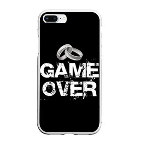 Чехол для iPhone 7Plus/8 Plus матовый с принтом Game over в Новосибирске, Силикон | Область печати: задняя сторона чехла, без боковых панелей | братва жениха | жених | мальчишник | мафия жениха