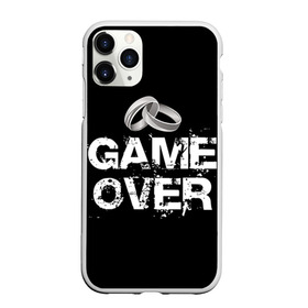 Чехол для iPhone 11 Pro Max матовый с принтом Game over в Новосибирске, Силикон |  | братва жениха | жених | мальчишник | мафия жениха