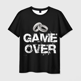 Мужская футболка 3D с принтом Game over в Новосибирске, 100% полиэфир | прямой крой, круглый вырез горловины, длина до линии бедер | братва жениха | жених | мальчишник | мафия жениха