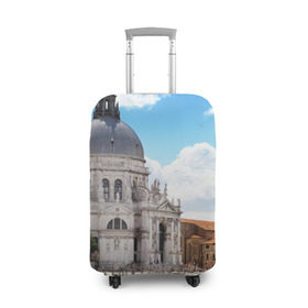 Чехол для чемодана 3D с принтом Венеция в Новосибирске, 86% полиэфир, 14% спандекс | двустороннее нанесение принта, прорези для ручек и колес | europe | italy | venice | венеция | вода | европа | ес | италия | каникулы | лодки | отдых | отпуск | солнце | туризм
