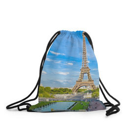 Рюкзак-мешок 3D с принтом Париж в Новосибирске, 100% полиэстер | плотность ткани — 200 г/м2, размер — 35 х 45 см; лямки — толстые шнурки, застежка на шнуровке, без карманов и подкладки | france | paris | париж | франция | эйфелева башня