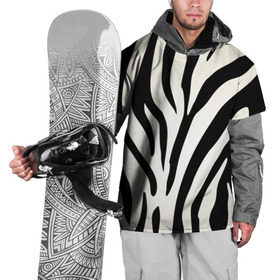 Накидка на куртку 3D с принтом Раскрас зебры в Новосибирске, 100% полиэстер |  | абстракция | арт | животные | зебра | полосы | раскрас