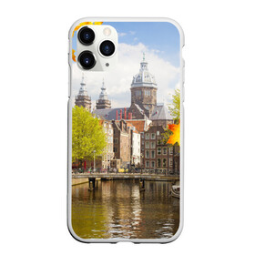 Чехол для iPhone 11 Pro матовый с принтом Amsterdam в Новосибирске, Силикон |  | нидерланды | пейзаж