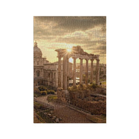 Обложка для паспорта матовая кожа с принтом Рим в Новосибирске, натуральная матовая кожа | размер 19,3 х 13,7 см; прозрачные пластиковые крепления | Тематика изображения на принте: europe | italy | rome | vatican | архитектура | ватикан | европа | италия | папа римский | развалины | рим | руины