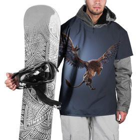 Накидка на куртку 3D с принтом Грифон Атакует в Новосибирске, 100% полиэстер |  | gerald | wild hunt | witcher | ведьмак | геральд | дикая охота | цири