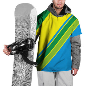 Накидка на куртку 3D с принтом Линии в Новосибирске, 100% полиэстер |  | Тематика изображения на принте: абстракция | желтый | зеленый | линии | полоски | полосы | разноцветные | синий | текстура