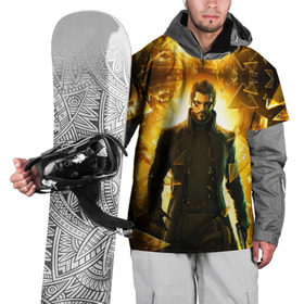 Накидка на куртку 3D с принтом Deus Ex в Новосибирске, 100% полиэстер |  | deus ex | human revolution | mankind divided | адам дженсен | деус экс