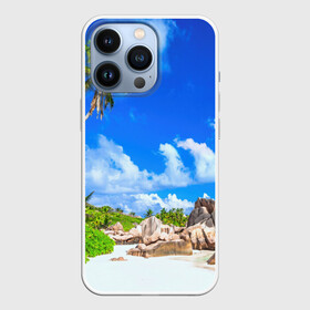 Чехол для iPhone 13 Pro с принтом Сейшельские острова в Новосибирске,  |  | seychelles | восточная африка | индийский океан | каникулы | море | островное государство | отдых | отпуск | пальмы | песок | пляж | приключение | путешествие | рай | сейшелы | сейшельские острова | туризм