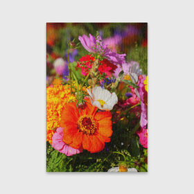 Обложка для паспорта матовая кожа с принтом Цветы в Новосибирске, натуральная матовая кожа | размер 19,3 х 13,7 см; прозрачные пластиковые крепления | Тематика изображения на принте: лепесток | природа | цветок | яркая