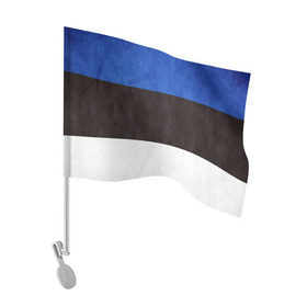 Флаг для автомобиля с принтом Эстония в Новосибирске, 100% полиэстер | Размер: 30*21 см | Тематика изображения на принте: страна | эстония | эстонская республика