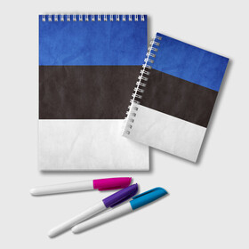 Блокнот с принтом Эстония в Новосибирске, 100% бумага | 48 листов, плотность листов — 60 г/м2, плотность картонной обложки — 250 г/м2. Листы скреплены удобной пружинной спиралью. Цвет линий — светло-серый
 | страна | эстония | эстонская республика