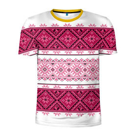 Мужская футболка 3D спортивная с принтом Вышивка 34 в Новосибирске, 100% полиэстер с улучшенными характеристиками | приталенный силуэт, круглая горловина, широкие плечи, сужается к линии бедра | belarus | беларусь | вышивка
