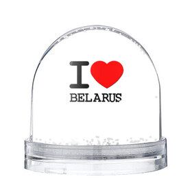 Водяной шар с принтом Люблю Беларусь 3 в Новосибирске, Пластик | Изображение внутри шара печатается на глянцевой фотобумаге с двух сторон | belarus | love | беларусь | люблю