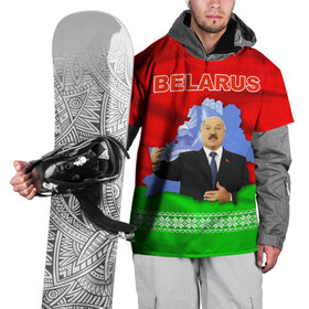 Накидка на куртку 3D с принтом Belarus 15 в Новосибирске, 100% полиэстер |  | belarus | беларусь | лукашенко | президент