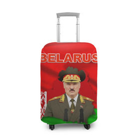 Чехол для чемодана 3D с принтом Belarus 17 в Новосибирске, 86% полиэфир, 14% спандекс | двустороннее нанесение принта, прорези для ручек и колес | belarus | беларусь | лукашенко | президент