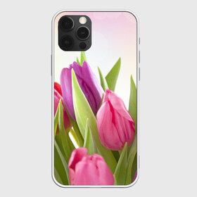 Чехол для iPhone 12 Pro Max с принтом Тюльпаны в Новосибирске, Силикон |  | Тематика изображения на принте: 8 марта | аромат | букет | вазон | великолепие | дача | девушки | женщины | краски | красота | куст | лужайка | милые цветы | огород | палитра | прелесть | радуга | растение | тюльпаны