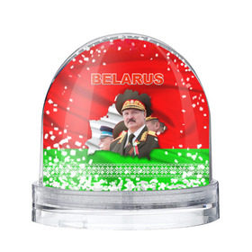 Снежный шар с принтом Belarus 18 в Новосибирске, Пластик | Изображение внутри шара печатается на глянцевой фотобумаге с двух сторон | belarus | беларусь | лукашенко | президент