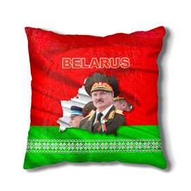 Подушка 3D с принтом Belarus 18 в Новосибирске, наволочка – 100% полиэстер, наполнитель – холлофайбер (легкий наполнитель, не вызывает аллергию). | состоит из подушки и наволочки. Наволочка на молнии, легко снимается для стирки | belarus | беларусь | лукашенко | президент