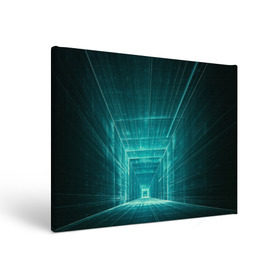Холст прямоугольный с принтом Цифровой тоннель в Новосибирске, 100% ПВХ |  | Тематика изображения на принте: глубины сознания | интернет | коридор | матрица | оптическая иллюзия | секрет | сеть | тайна | тоннель