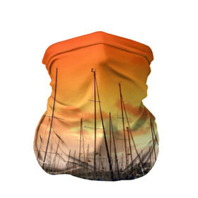 Бандана-труба 3D с принтом Barcelona в Новосибирске, 100% полиэстер, ткань с особыми свойствами — Activecool | плотность 150‒180 г/м2; хорошо тянется, но сохраняет форму | barcelona | spain | барселона | европа | закат | испания | каталония | море | парусник | фрегат | яхта