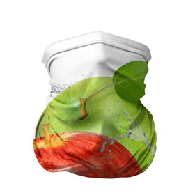Бандана-труба 3D с принтом Яблоки в Новосибирске, 100% полиэстер, ткань с особыми свойствами — Activecool | плотность 150‒180 г/м2; хорошо тянется, но сохраняет форму | фрукты | яблоки