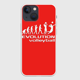 Чехол для iPhone 13 mini с принтом Волейбол 23 в Новосибирске,  |  | evolution | volleyball | волейбол