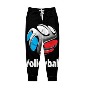 Мужские брюки 3D с принтом Волейбол 29 в Новосибирске, 100% полиэстер | манжеты по низу, эластичный пояс регулируется шнурком, по бокам два кармана без застежек, внутренняя часть кармана из мелкой сетки | volleyball | волейбол
