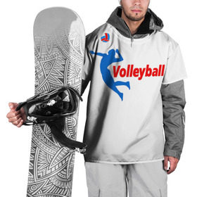 Накидка на куртку 3D с принтом Волейбол 31 в Новосибирске, 100% полиэстер |  | volleyball | волейбол