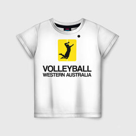 Детская футболка 3D с принтом Волейбол 66 в Новосибирске, 100% гипоаллергенный полиэфир | прямой крой, круглый вырез горловины, длина до линии бедер, чуть спущенное плечо, ткань немного тянется | volleyball | western australia | волейбол