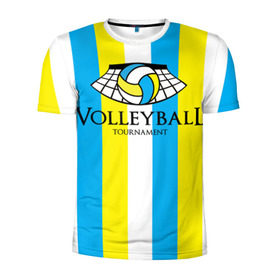 Мужская футболка 3D спортивная с принтом Волейбол 69 в Новосибирске, 100% полиэстер с улучшенными характеристиками | приталенный силуэт, круглая горловина, широкие плечи, сужается к линии бедра | tournament | volleyball | волейбол