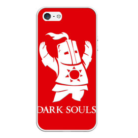 Чехол для iPhone 5/5S матовый с принтом Dark Souls 1 в Новосибирске, Силикон | Область печати: задняя сторона чехла, без боковых панелей | dark souls | praise the sun | you died | дарк соулс