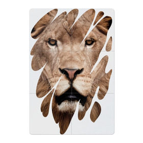 Магнитный плакат 2Х3 с принтом Грозный лев в Новосибирске, Полимерный материал с магнитным слоем | 6 деталей размером 9*9 см | leo | lion | власть | вырез | дикая кошка | животное | зверь | король джунглей | лев | лик | мощь | мудрость | охотник | сила | след | хищник | царь зверей