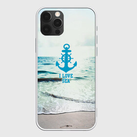 Чехол для iPhone 12 Pro Max с принтом I love sea в Новосибирске, Силикон |  | Тематика изображения на принте: sea | вода | волны | лето | море | океан | солнце | якорь