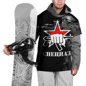 Накидка на куртку 3D с принтом Спецназ 16 в Новосибирске, 100% полиэстер |  | Тематика изображения на принте: россия | спецназ