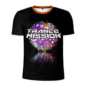 Мужская футболка 3D спортивная с принтом Trancemission в Новосибирске, 100% полиэстер с улучшенными характеристиками | приталенный силуэт, круглая горловина, широкие плечи, сужается к линии бедра | trancemission |   |  trance mission | транс миссия | трансмиссия