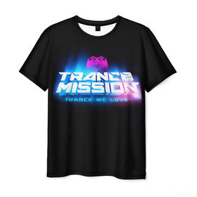 Мужская футболка 3D с принтом Trancemission 2 в Новосибирске, 100% полиэфир | прямой крой, круглый вырез горловины, длина до линии бедер | trancemission |   |  trance mission | транс миссия | трансмиссия