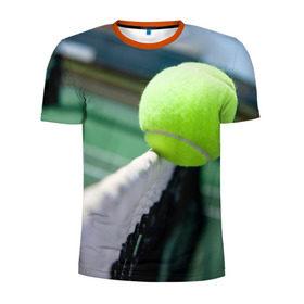 Мужская футболка 3D спортивная с принтом Теннис в Новосибирске, 100% полиэстер с улучшенными характеристиками | приталенный силуэт, круглая горловина, широкие плечи, сужается к линии бедра | надаль | тенис