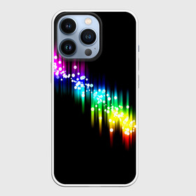 Чехол для iPhone 13 Pro с принтом Блики в Новосибирске,  |  | волна | цветной | яркий