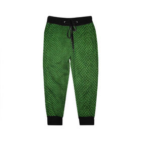 Детские брюки 3D с принтом Snake в Новосибирске, 100% полиэстер | манжеты по низу, эластичный пояс регулируется шнурком, по бокам два кармана без застежек, внутренняя часть кармана из мелкой сетки | зеленый | змея | кожа | текстура