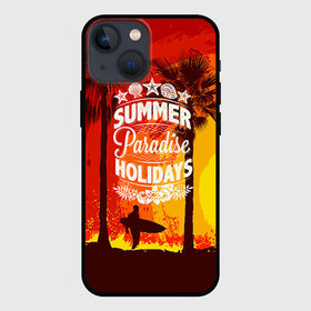Чехол для iPhone 13 mini с принтом Summer Surf 2 в Новосибирске,  |  | beach | party | summer | swag | trend | вечеринка | лето | популярное | сваг | свег | тренд | хит